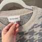 Size 2X Olive + Oak Houndstooth Crewneck Sweater