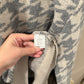 Size 2X Olive + Oak Houndstooth Crewneck Sweater