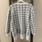 Size 2X Olive + Oak Houndstooth Crewneck Sweater