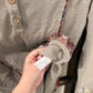 Size Medium Easel Long Sleeve Thermal Henley Top