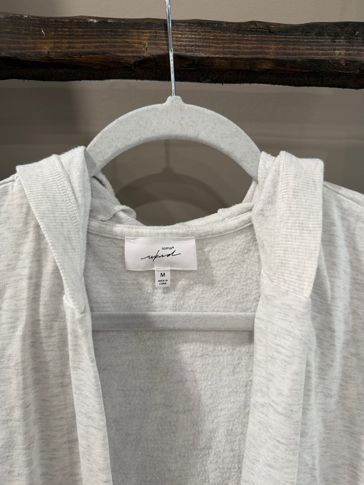 Size Medium Soma Weekend Hooded Duster Cardigan