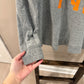 Size Medium Retro Brand Gray Long Sleeve Orange TN Smokey Silhouette Top
