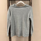 Size Medium Retro Brand Gray Long Sleeve Orange TN Smokey Silhouette Top