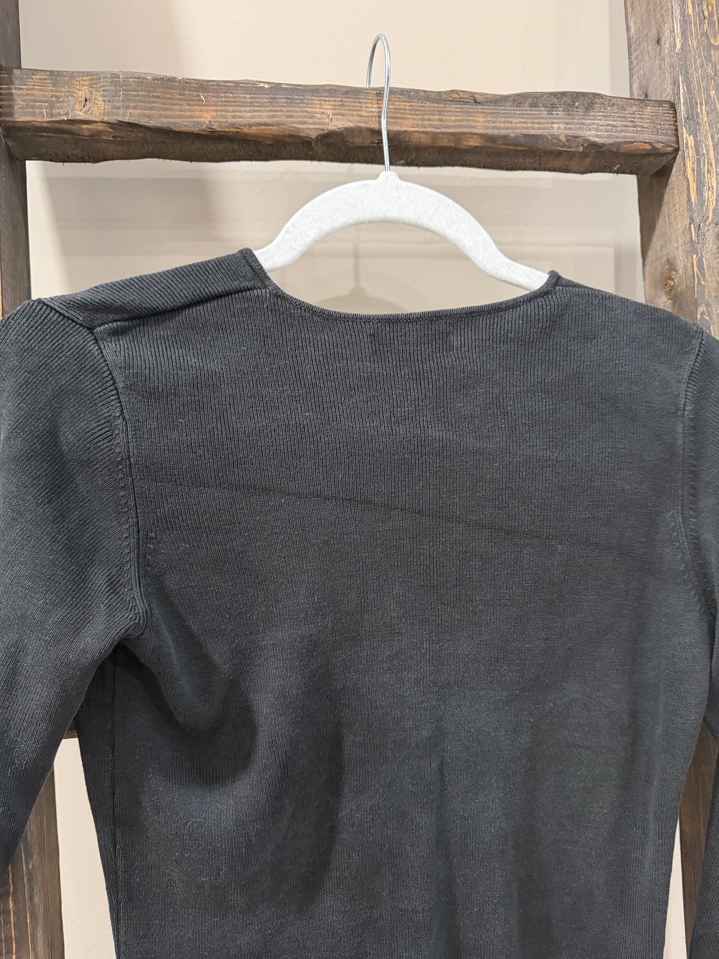 Size XS Banana Republic Black 100% Silk Cardigan
