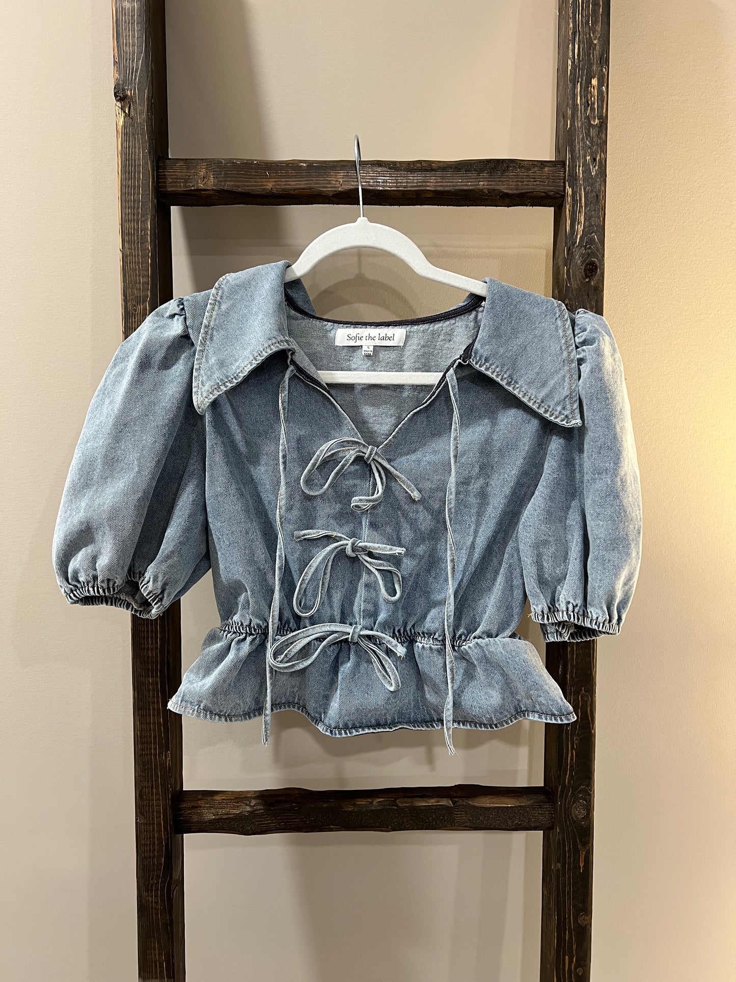 Size Small Sofie The Label Denim Top