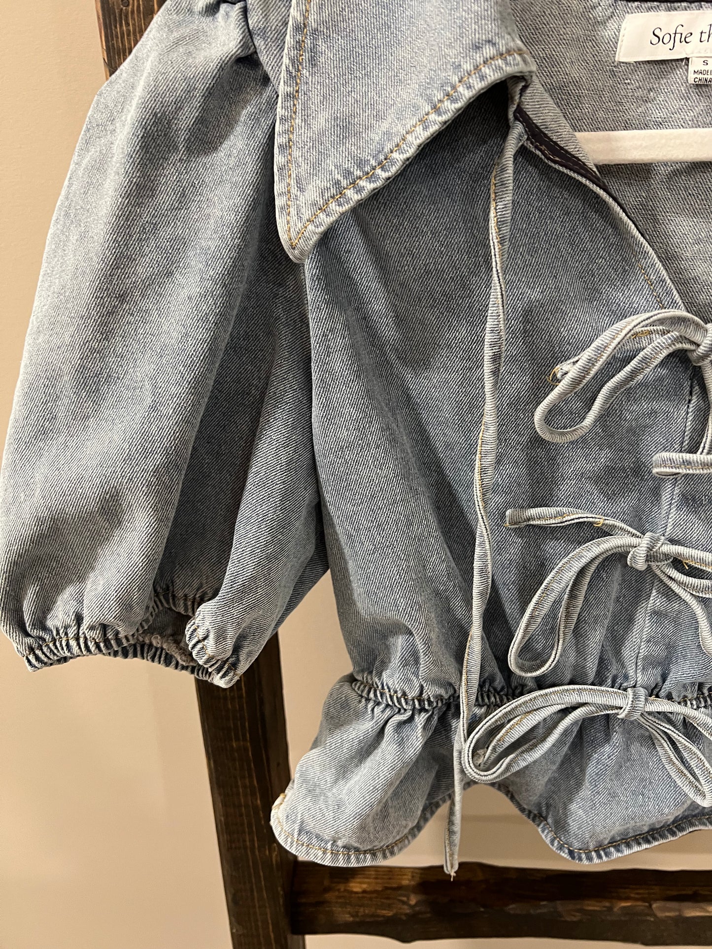 Size Small Sofie The Label Denim Top
