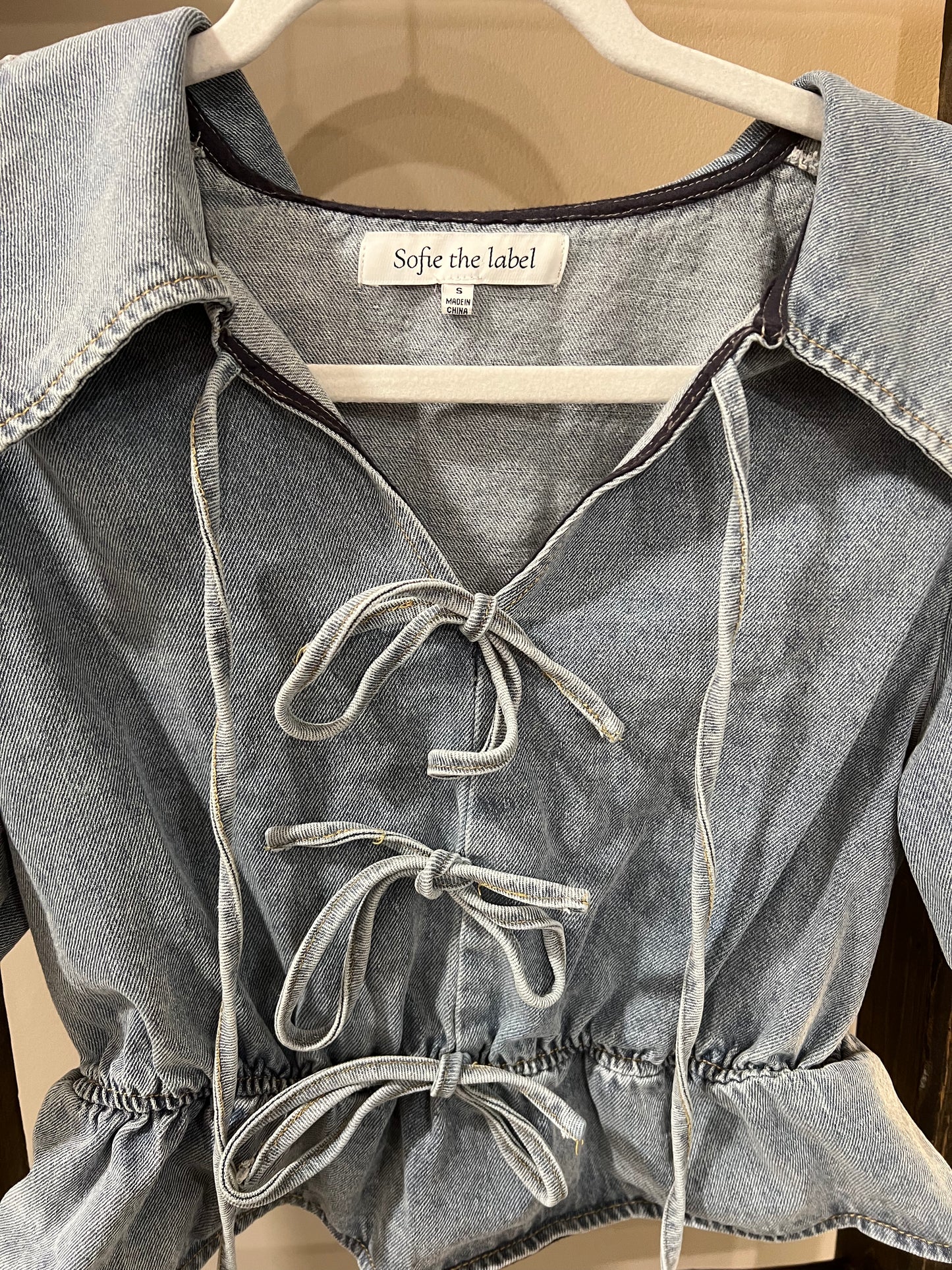 Size Small Sofie The Label Denim Top