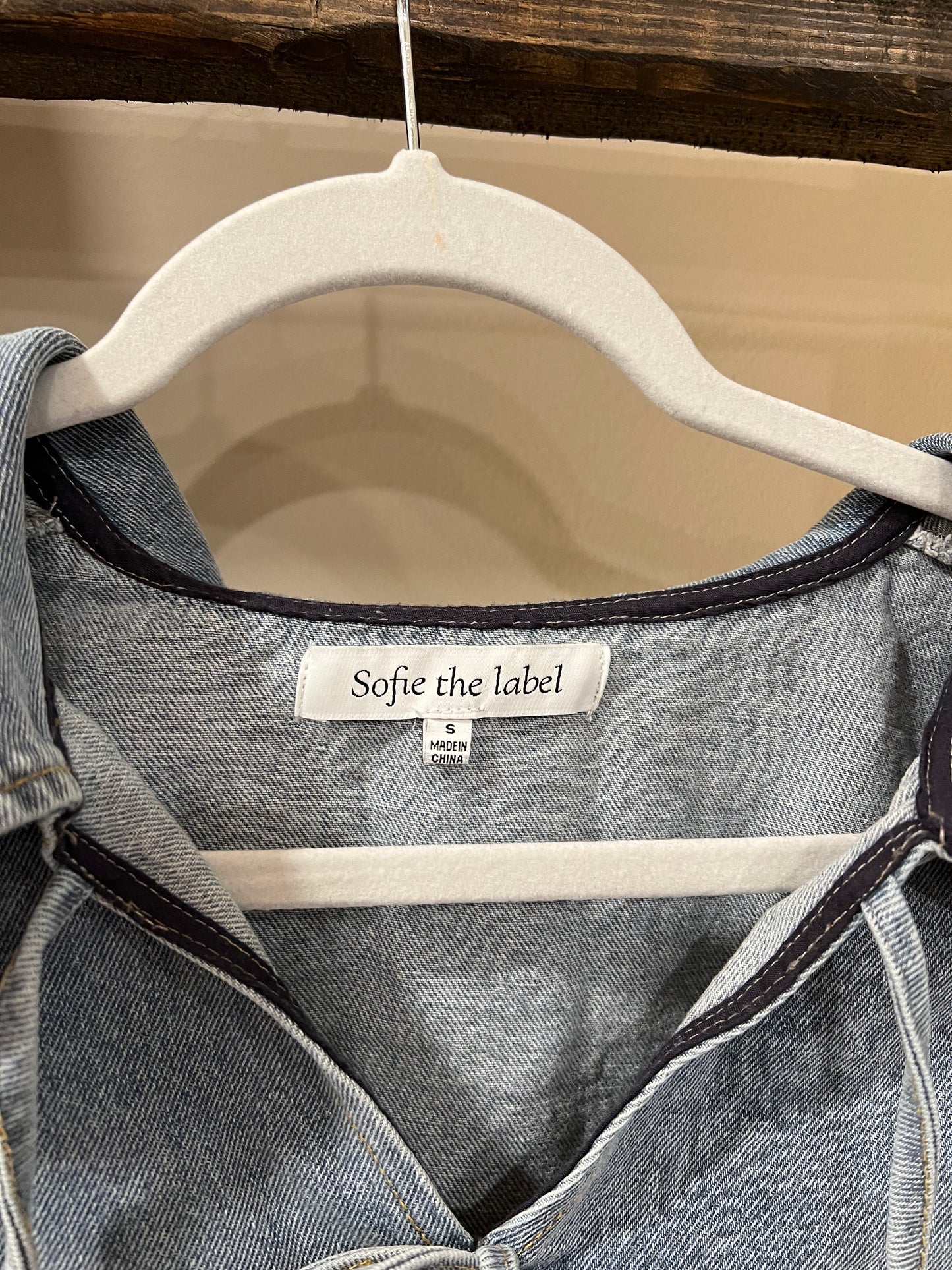 Size Small Sofie The Label Denim Top