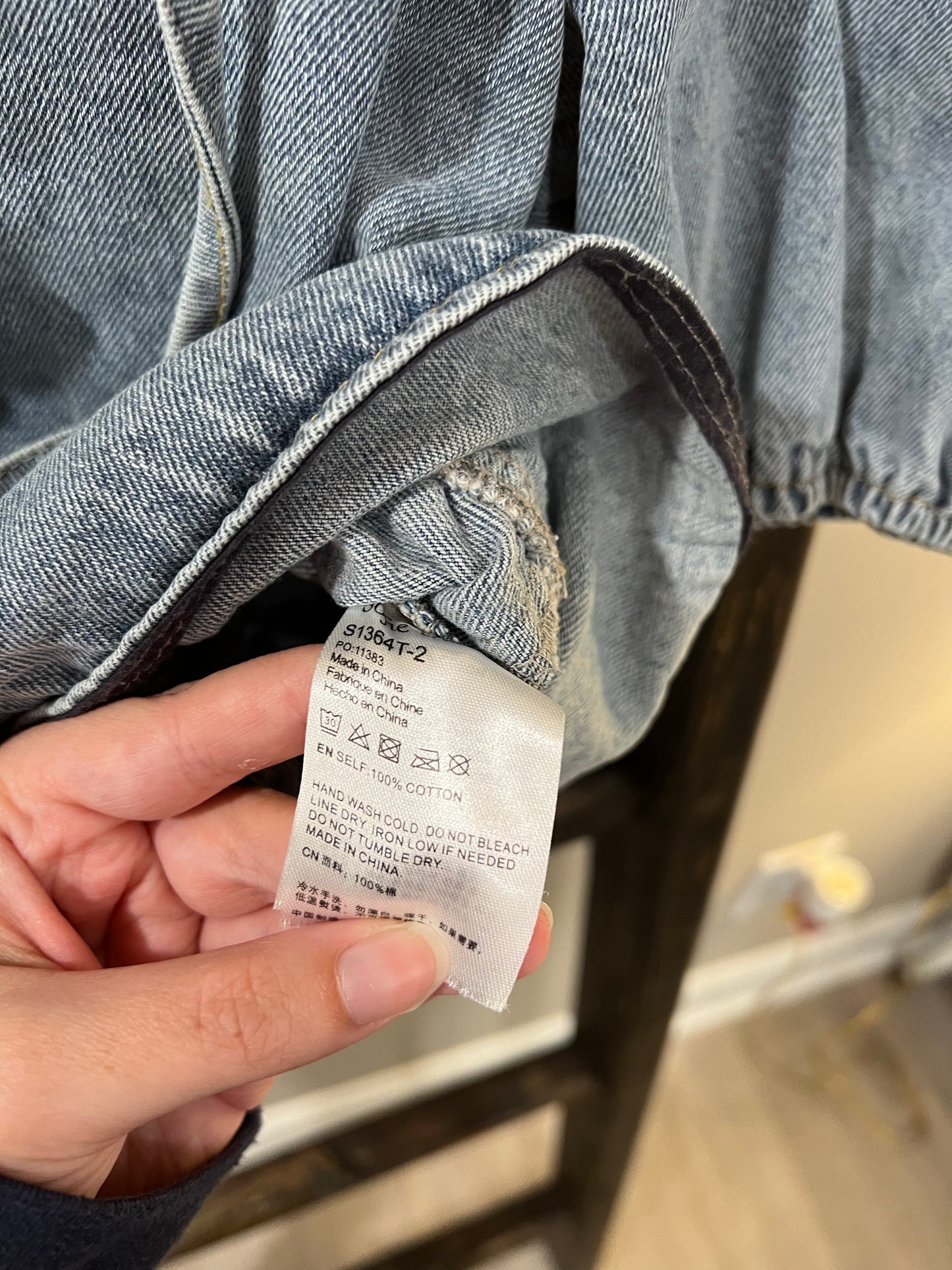 Size Small Sofie The Label Denim Top