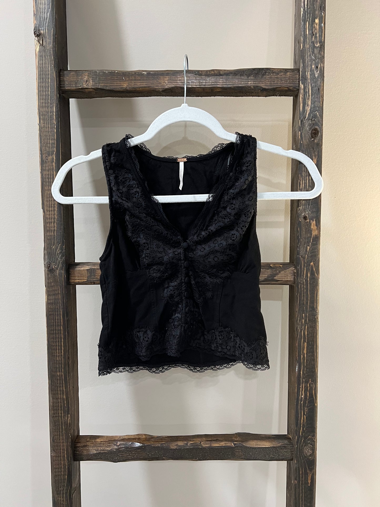 Size XS Free People Lace Trim Tank