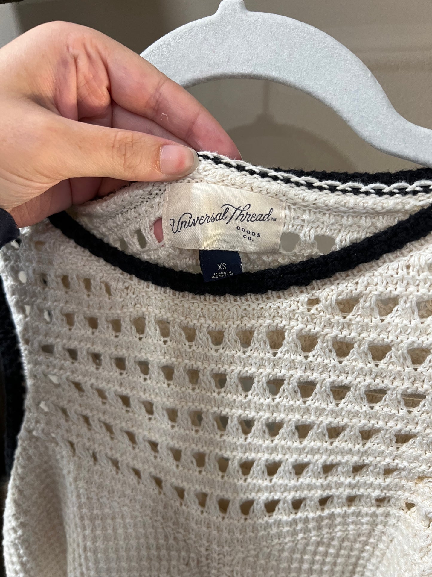 Size XS Universal Thread Open Knit Crochet Dress