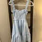 Size Medium Peach Love Gingham Cut Out Dress
