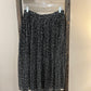 Size Large WDNY Black Polka Dot Midi Skirt