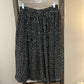 Size Large WDNY Black Polka Dot Midi Skirt