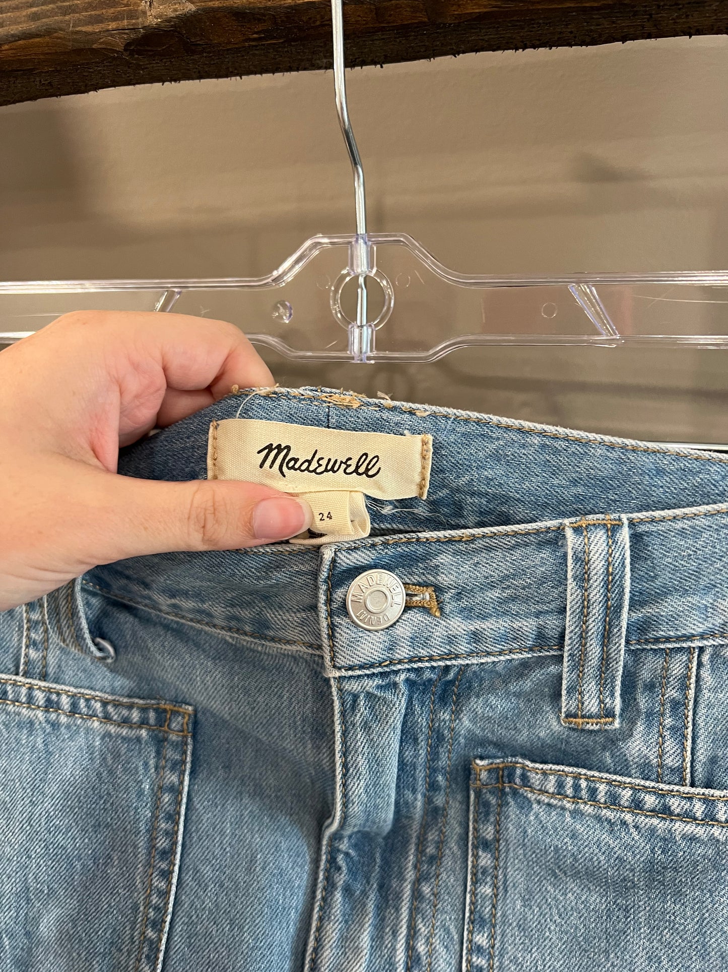 Size 24 (00) Madewell Denim Skirt