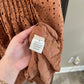 Size Small Wishlist Brown Eyelet Dress