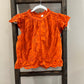 Size Small Jennifer & Grace Orange Eyelet Top