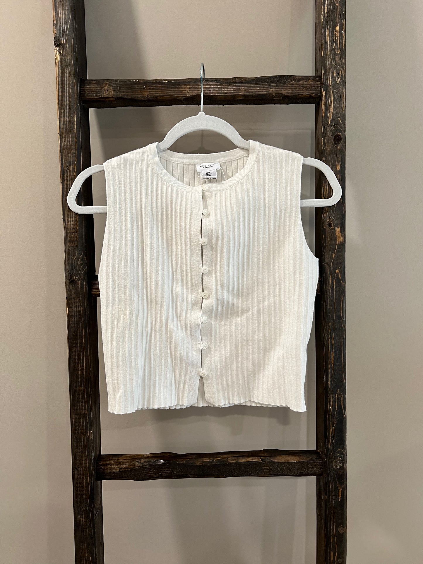 Size Medium Song of Style by Aimee Song White Tank