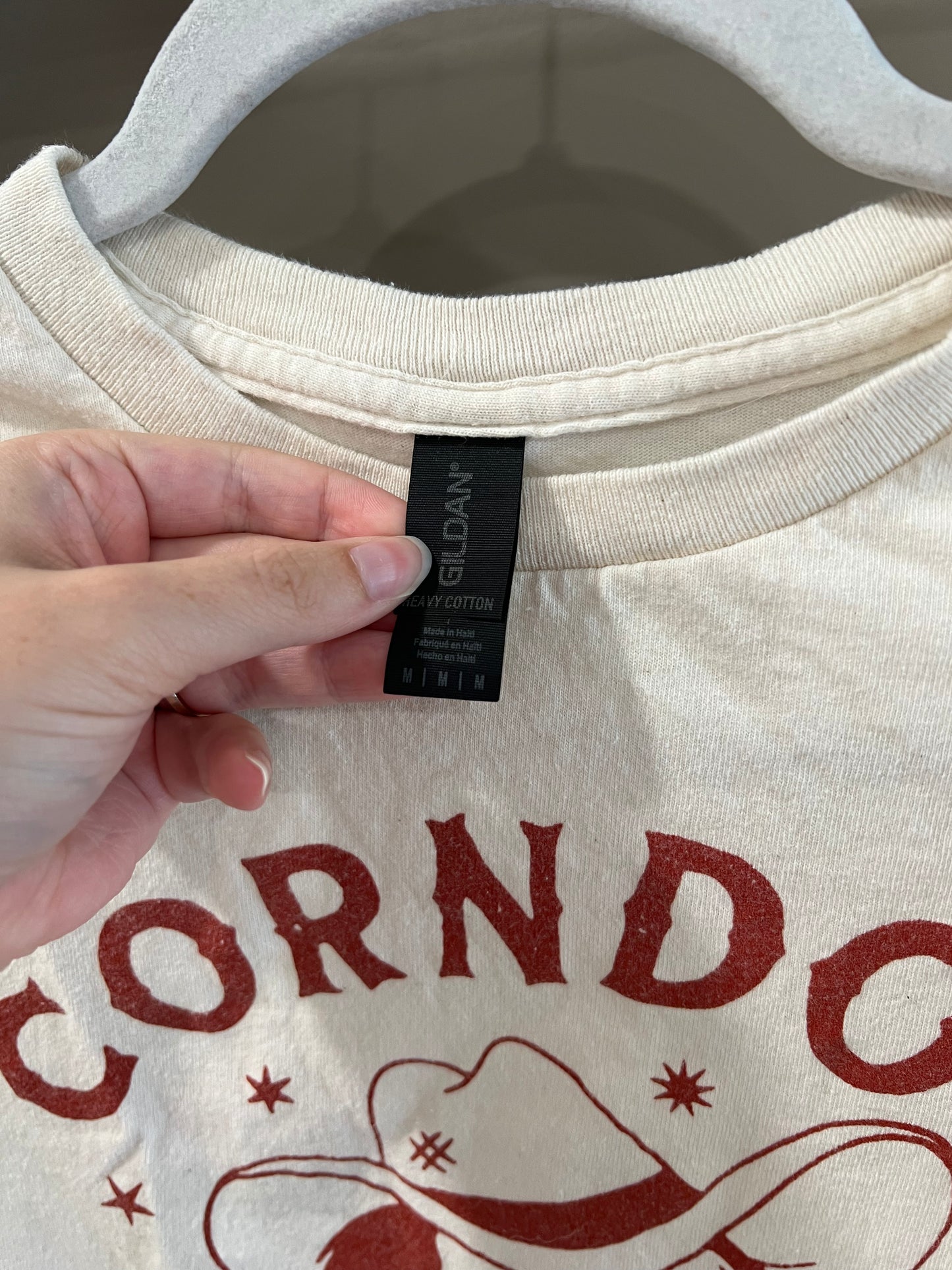 Size Medium Gildan Corndog Graphic Tee