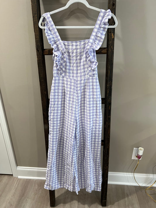 Size Small Urban Outfitters Purple Gingham Jumpsuit