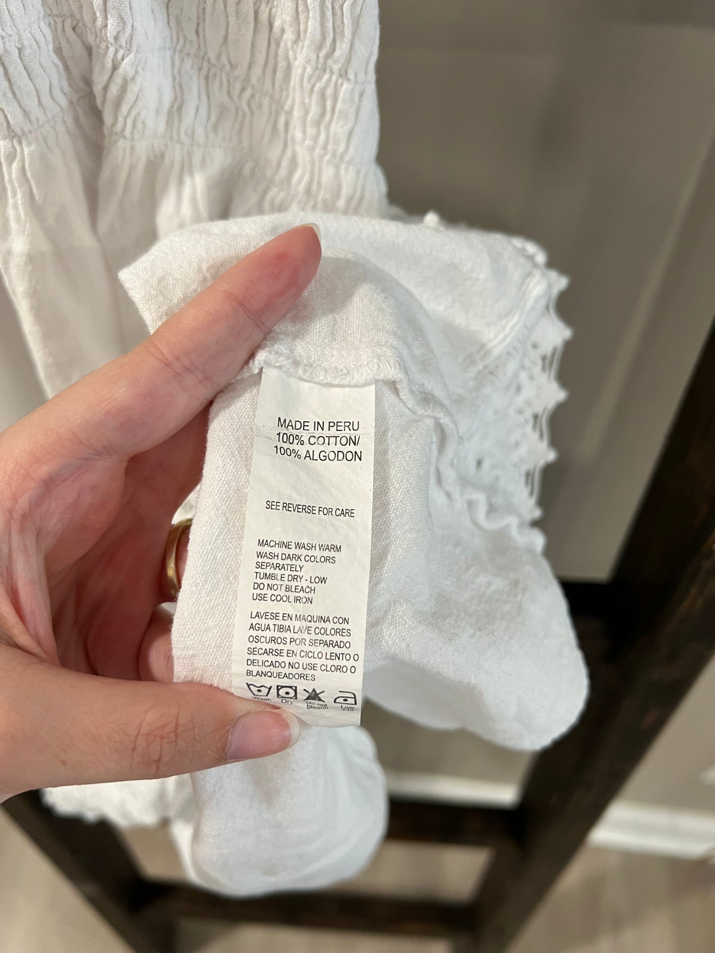 Size Small Blanco By Nature White Mini Dress