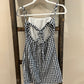Size XS American Eagle Navy & White Gingham Dress