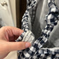 Size XS American Eagle Navy & White Gingham Dress