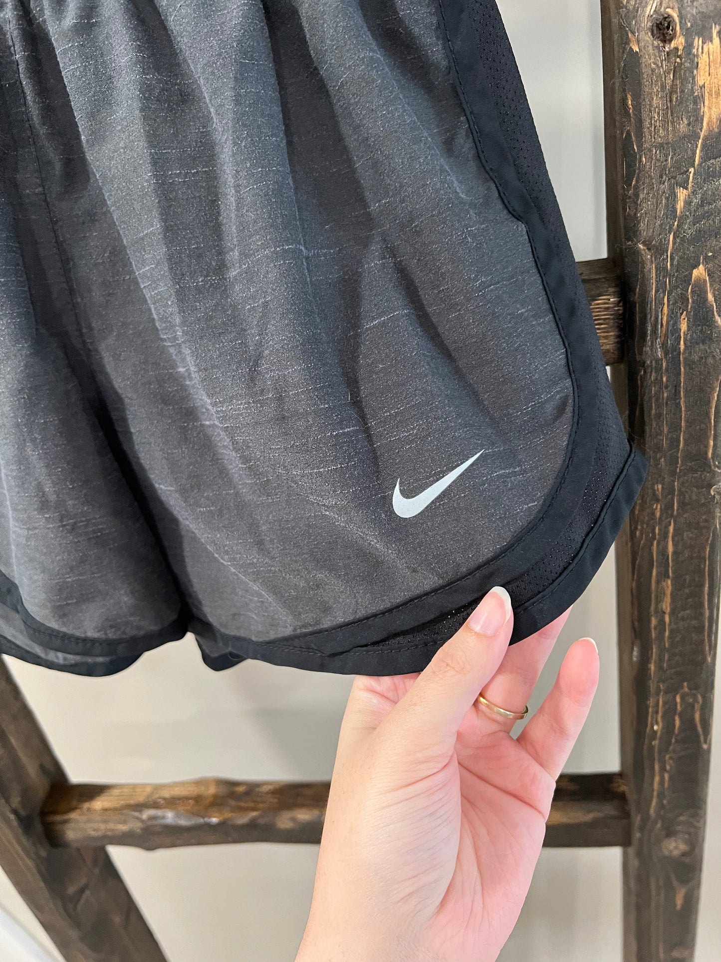 Size Medium Black & Gray Nike Shorts