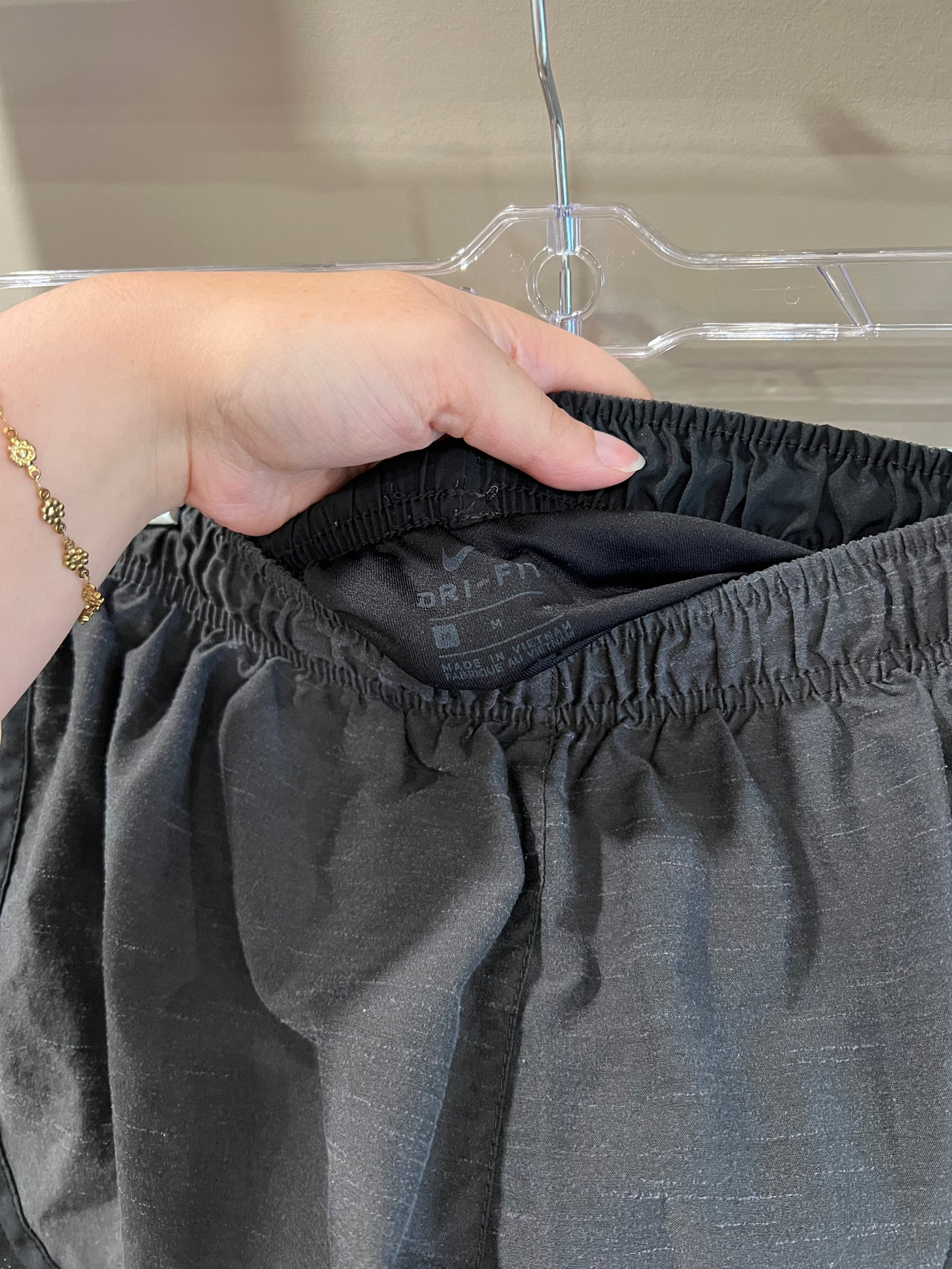 Size Medium Black & Gray Nike Shorts