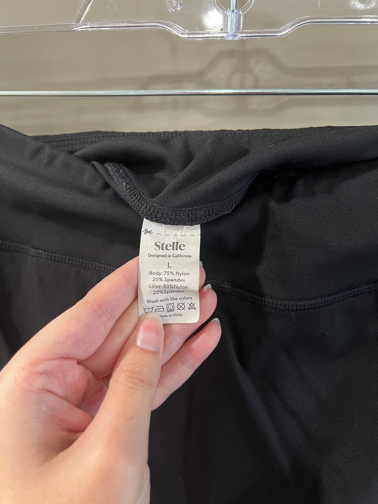 Size Large Stelle Black Athletic Tennis Skirt