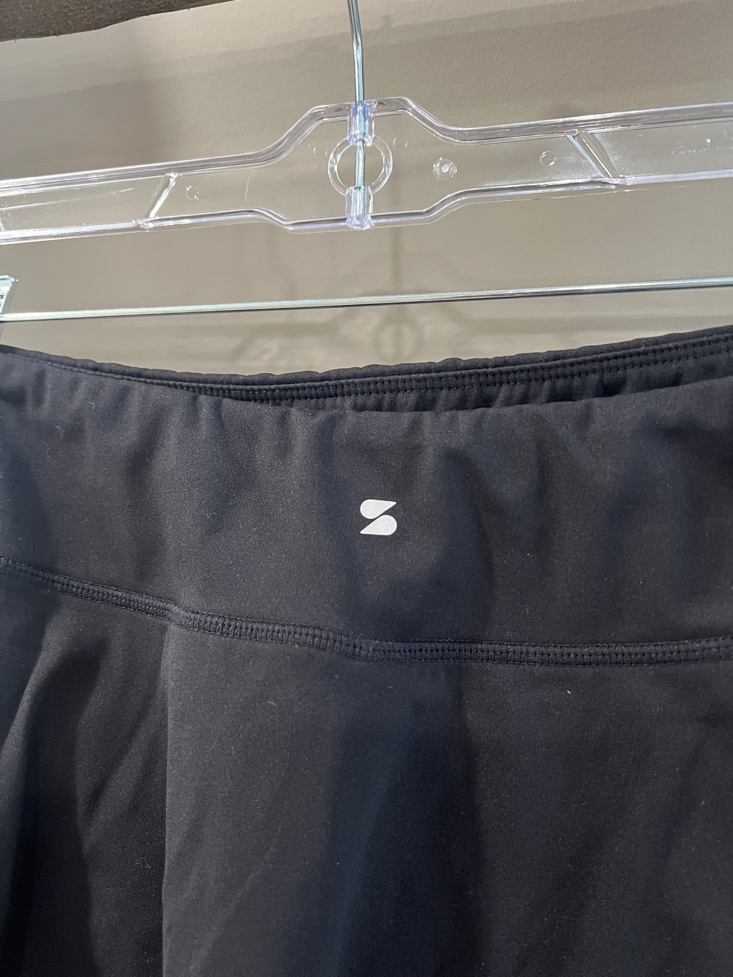 Size Large Stelle Black Athletic Tennis Skirt