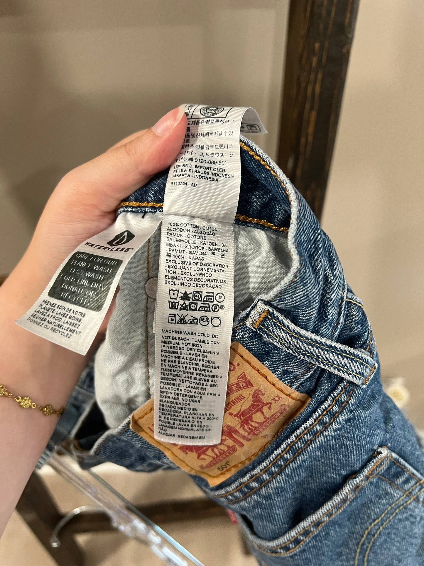 Size 31 Levi 501 Distressed Denim Shorts