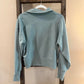 Size Large Old Navy Quarter Zip Cropped Sweatshirt