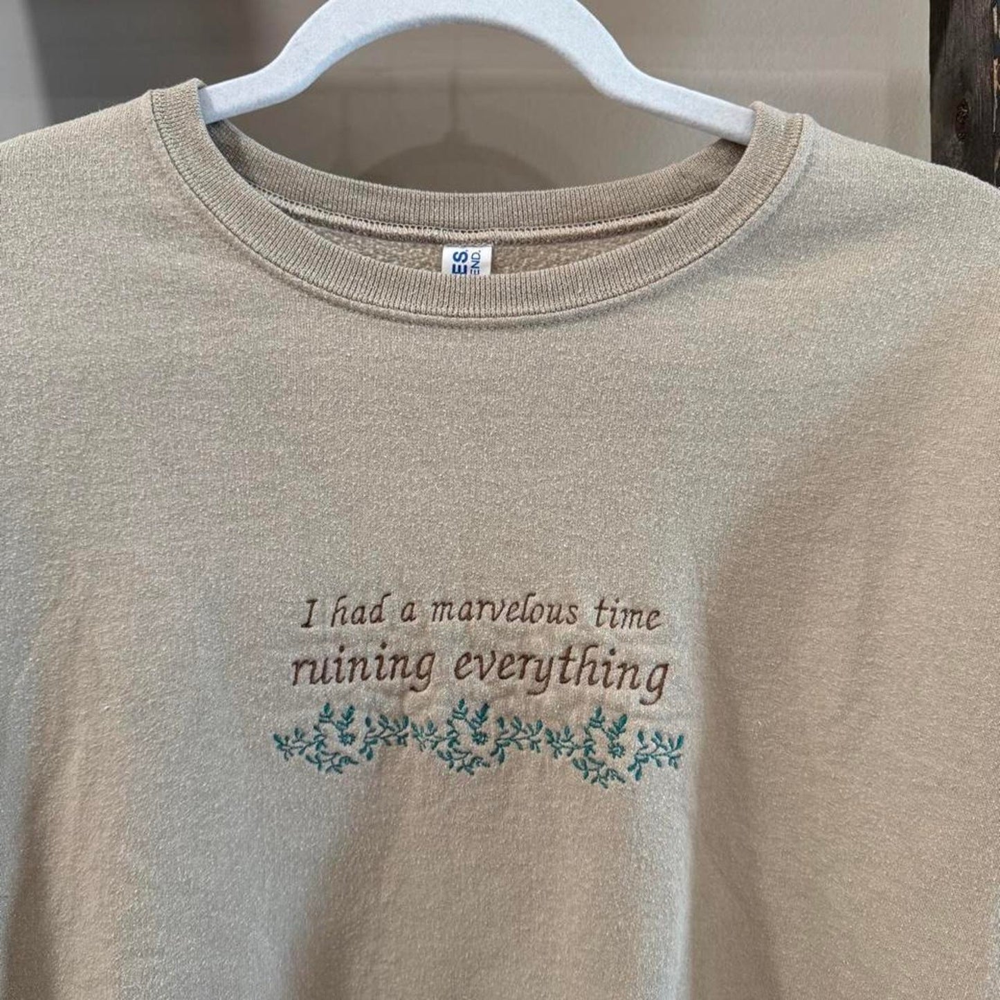 Size Large Taylor Swift Fan Merch “The Last Great American Dynasty” Embroidered Crewneck