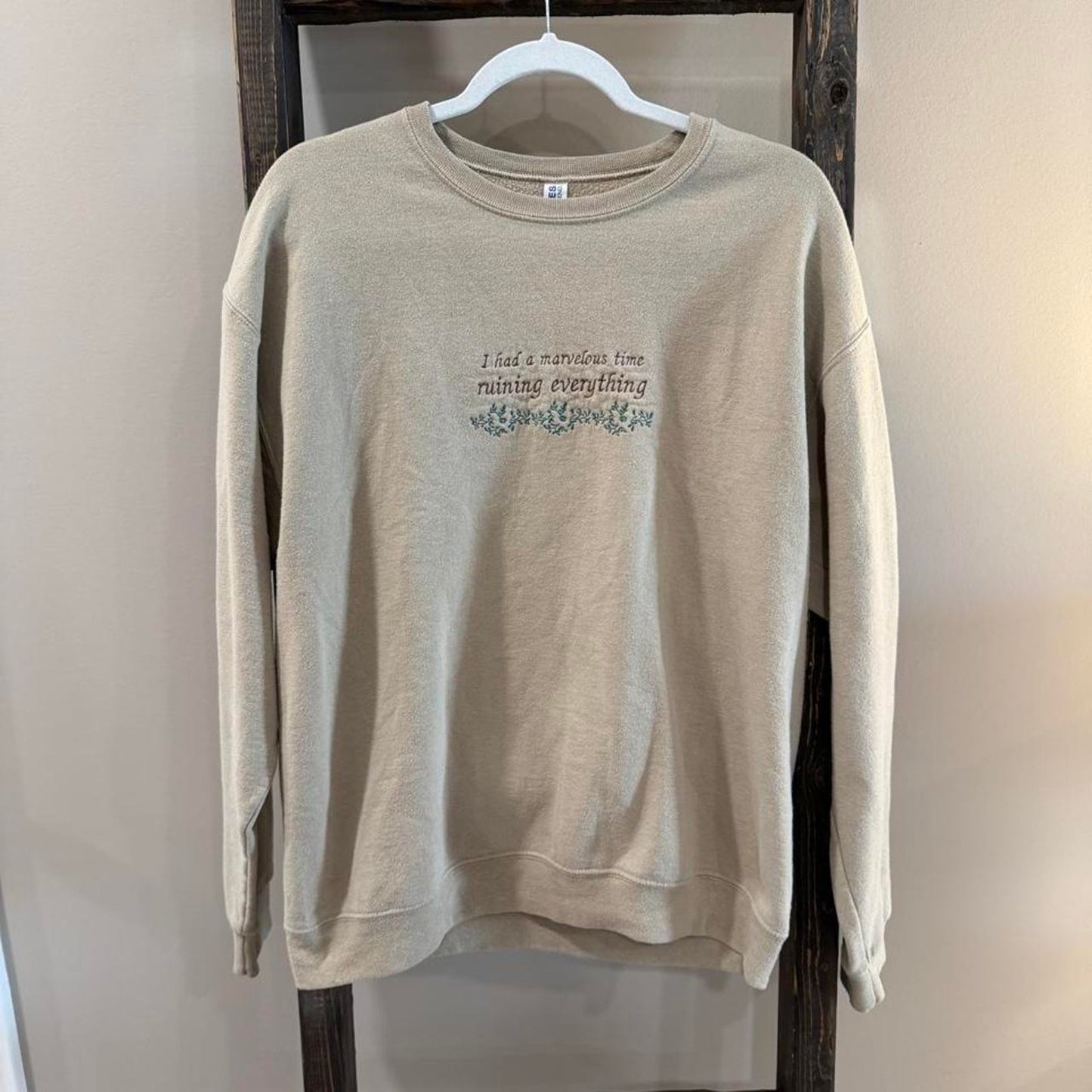 Size Large Taylor Swift Fan Merch “The Last Great American Dynasty” Embroidered Crewneck